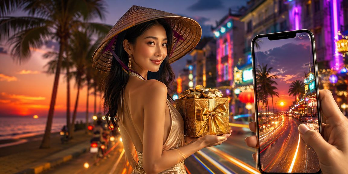 Người dùng nạp tiền và chơi casino trên điện thoại tại Phú Quốc